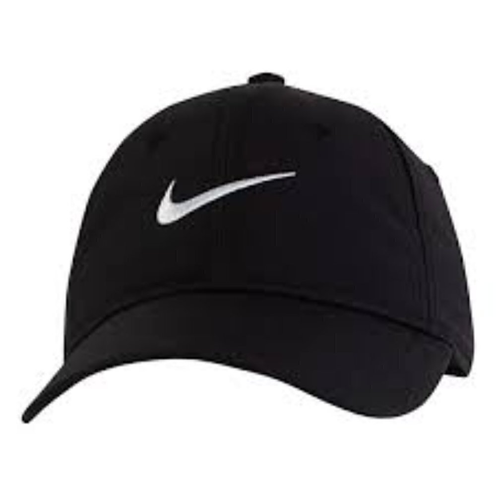 NIKE Swoosh Baseball Cap Unisex Kids size 4 - 7 Black & White